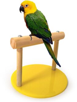 Draagbare Houten Papegaai Training Stand Platform Vogels Poot Slijpen Speelgoed Hamster Tak Zitstokken Voor Vogelkooi