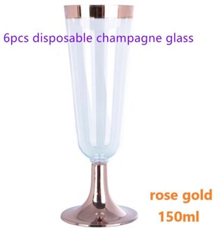 Draagbare Houten Picknicktafel Flodble Outdoor Wijn Tafel Wijnglas Rekken Inklapbare Rekken Zomer Strand Reizen Essentials Sa B2 6stk roos gol