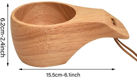 Draagbare Houten Rubber Cup Log Kleur Handgemaakte Natuurlijke Hout Koffie Thee Sapkop Keuken Eetkamer Bar Drinkware Water Mokken