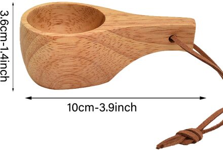 Draagbare Houten Rubber Cup Log Kleur Handgemaakte Natuurlijke Hout Koffie Thee Sapkop Keuken Eetkamer Bar Drinkware Water Mokken