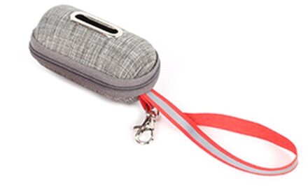 Draagbare Huisdier Hond Kak Zak Dispenser Met Touw Puppy Schoonmaken Afvalzakken Houder donker grijs