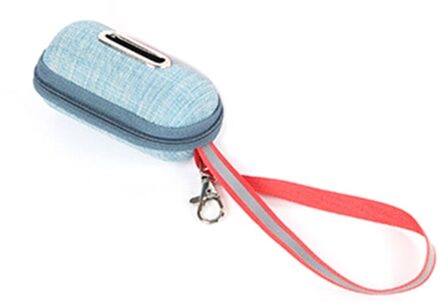Draagbare Huisdier Hond Kak Zak Dispenser Met Touw Puppy Schoonmaken Afvalzakken Houder meer blauw