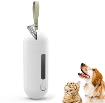 Draagbare Huisdier Hond Kak Zak Dispenser Pet Outdoor Reizen Water Fles Kat Drinkbeker Hond Afval Tas Houder Opbergdoos accessoire wit