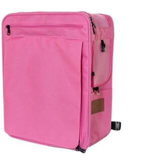 Draagbare Huisdier Hond Katten Dragers Rugzak Pet Carrier Schoudertas Ademend Mesh Venster Rugzak Voor Katten Carrier Rugzak Tas Roze