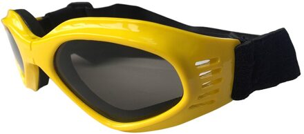 Draagbare Huisdier Hond Sunglass Opvouwbare Puppy Kat Bril Uv Bescherming Goggles Brillen Photo Prop Comfortabele Dierbenodigdheden Accessoire geel