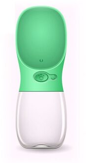 Draagbare Huisdier Hond Waterfles Reizen Puppy Kat Drinken Kom Outdoor Huisdier Water Dispenser Feeder Huisdier Product Voor Kleine Grote huisdieren groen / 350ml