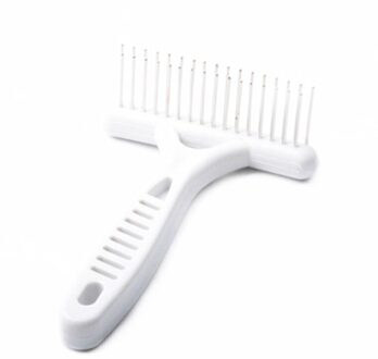 Draagbare Huisdier Kam Rvs Wit Rake Kam Voor Katten Honden Korte Lange Haar Bont Verlies Verwijderen Borstel Pet Grooming gereedschap