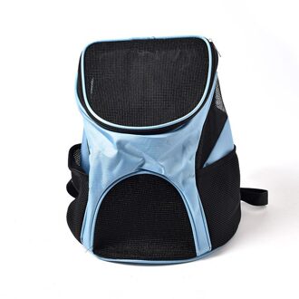 Draagbare Huisdier Rugzak Ademend Raster Zak Out Carrying Mesh Rugzak voor Puppy Kitten Chihuahua Animal Travel Pet Sling Bag blauw