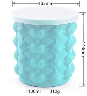 Draagbare Ijsemmer Silicone Ice Maker Ice Mold Champagne Whisky Bier Wijn Ice Cooler Freeze Met Deksel Barbenodigdheden Keuken Accessorie groot