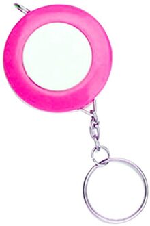 Draagbare Intrekbare Heerser Centimeter/Inch Meetlint Mini Sleutelhanger Heerser Rood