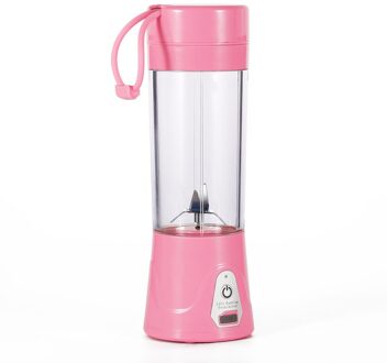 Draagbare Juicer Cup Milieuvriendelijke Sapcentrifuge Usb Oplaadbare Smart Gezonde 380Ml Sap Cup Met 2000Mah Power roze