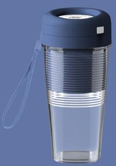 Draagbare Juicer Cup Multifunctionele Usb Opladen 300Ml Sap Cup Thuis Mini Elektrische Citruspers Blauw