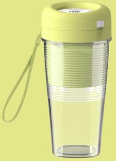 Draagbare Juicer Cup Multifunctionele Usb Opladen 300Ml Sap Cup Thuis Mini Elektrische Citruspers geel