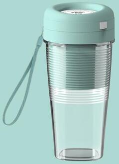 Draagbare Juicer Cup Multifunctionele Usb Opladen 300Ml Sap Cup Thuis Mini Elektrische Citruspers Licht Groen