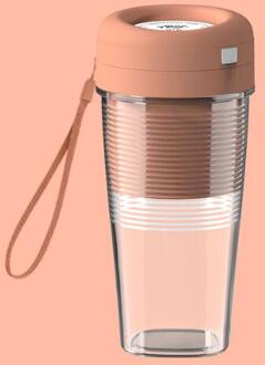 Draagbare Juicer Cup Multifunctionele Usb Opladen 300Ml Sap Cup Thuis Mini Elektrische Citruspers Roze