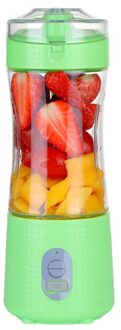 Draagbare Juicer Machine Usb Elektrische Blender Mixer Fruit Smoothie Blender Beker Voor Persoonlijke Food Processor Maker Sapcentrifuge groen