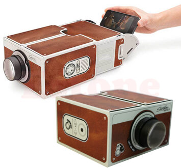 Draagbare Kartonnen Smartphone Projector 2.0/Gemonteerd Telefoon Projector Cinema