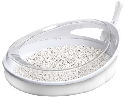 Draagbare Kattenbak Semi-gesloten Kitty Kattenbak Grote Splash-Proof Kat Potje Lade Met Schop Non-giftige Reinigen Huisdier Producten