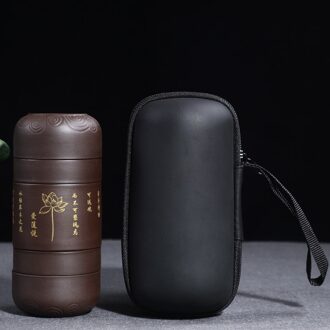 Draagbare Keramische Theepot Gaiwan Theekopjes Handgemaakte Reizen Kantoor Concentrische Cup Chinese Kung Fu Thee Set Waterfles Reistas Licht Geel