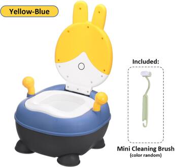 Draagbare Kids Baby Wc Kinderen Zindelijkheidstraining Seat Verwijderbare Antislip Peuter Kids Potje Stoel Multifunctionele Wc Potje geel