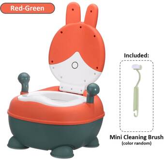 Draagbare Kids Baby Wc Kinderen Zindelijkheidstraining Seat Verwijderbare Antislip Peuter Kids Potje Stoel Multifunctionele Wc Potje Rood
