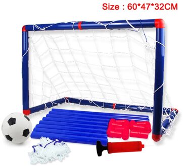 Draagbare Kids Voetbal Doel Deur Poort Speelgoed Set Baby Voetbal Kit Met Pompen Indoor En Outdoor Sport Mvi-Ing 60cmx47cmx32cm