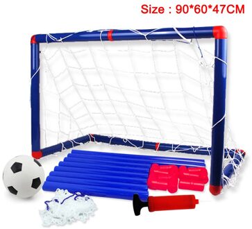 Draagbare Kids Voetbal Doel Deur Poort Speelgoed Set Baby Voetbal Kit Met Pompen Indoor En Outdoor Sport Mvi-Ing 90cmx60cmx47cm