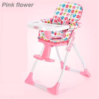 Draagbare kindje eetkamerstoel vouwen kind kid baby diner tafel lichtgewicht baby kinderen eten stoel roze bloem