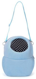 Draagbare Kleine Dieren Carrier Warm Slapen Breathabletravel Opknoping Tas Rat Hamster Egel Chinchilla Ferre Huisdier Product blauw M