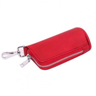 Draagbare Kleine Golfbal Zak Mini Taille Verpakking Faux Leather Key Case Opslag Pouch Voor Golf Liefhebbers Golfbal container Rood