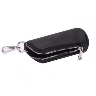 Draagbare Kleine Golfbal Zak Mini Taille Verpakking Faux Leather Key Case Opslag Pouch Voor Golf Liefhebbers Golfbal container zwart