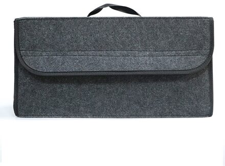 Draagbare Kofferbak Organisator Opvouwbare Vilt Doek Opbergdoos Case Auto Interieur Opbergen Opruimen Container Zakken grijs