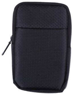 Draagbare Koord Draad Opslag Sleutel Portemonnee Portemonnee Zak Externe Usb Harde Schijf Schijf Hdd Carry Case Cover Bag voor Oortelefoon 15cmx10cm zwart
