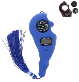 Draagbare Kwastje Handleiding Teller Kralen Teller Met Kompas Voor Chanting HX6D blauw