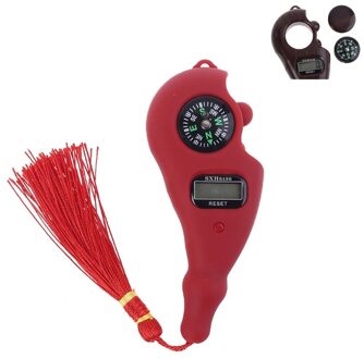 Draagbare Kwastje Handleiding Teller Kralen Teller Met Kompas Voor Chanting HX6D rood