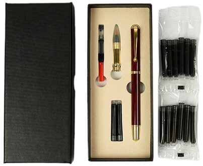 Draagbare Langhao Vulpen Soort Borstel Kalligrafie Kopiëren Kan Toevoegen Inkt En Mooie Zachte Pen