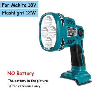 Draagbare Lantaarns 4 Modi Verlichting 12W 18V Draadloze Led Lamp Zaklamp Met Usb Buiten Spot Light Voor makita Batterij Vertical 12W