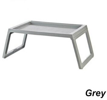 Draagbare Laptop Bureau, Vouwen Bed Tray Stand Ontbijt Tafel Thuis Slaapzaal Grijs