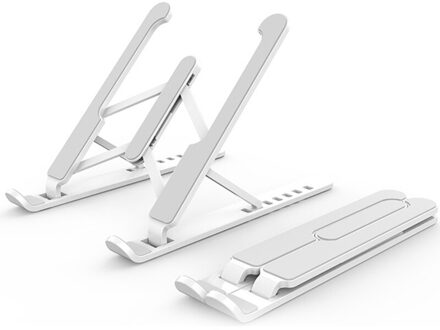 Draagbare Laptop Houder Stand Opvouwbare Ondersteuning Base Notebook Stand Voor Macbook Pro Computer Laptop Houder Cooling Beugel Riser ABS Lvory