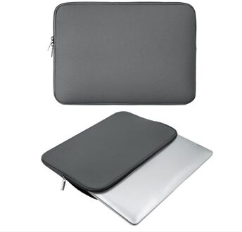 Draagbare Laptop Sleeve Case Cover Computer Liner Tas Voor Macbook Tablet Notebook Waterdichte Slijtvaste Tablet Cover Bag grijs
