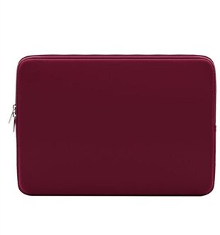 Draagbare Laptop Sleeve Case Cover Computer Liner Tas Voor Macbook Tablet Notebook Waterdichte Slijtvaste Tablet Cover Bag wijn rood