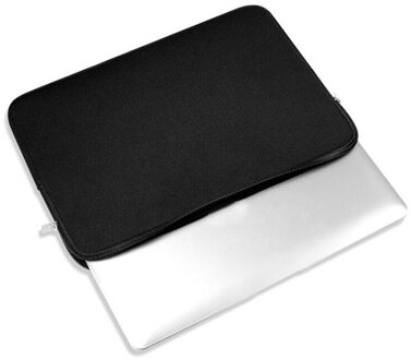 Draagbare Laptop Sleeve Case Cover Computer Liner Tas Voor Macbook Tablet Notebook Waterdichte Slijtvaste Tablet Cover Bag zwart