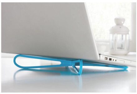 Draagbare Laptop Stand 4 Kleuren Lichtgewicht Universal Desktop Houder Koellichaam Cooling Pad Laptops Beugel Voor Laptop Notebook blauw