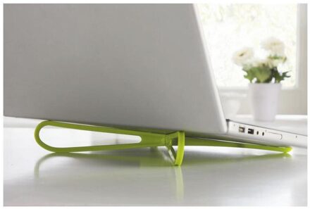 Draagbare Laptop Stand 4 Kleuren Lichtgewicht Universal Desktop Houder Koellichaam Cooling Pad Laptops Beugel Voor Laptop Notebook groen