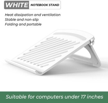 Draagbare Laptop Stand Houder Aluminium Stand Voor Macbook Draagbare Laptop Standhouder Desktop Houder Notebook Pc Computer Stand wit
