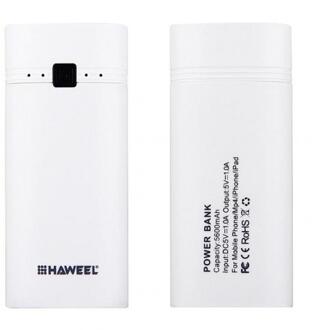 Draagbare Lcd-scherm 2X18650 Lege Diy Batterij Case Mobiele Power Bank Behuizing wit