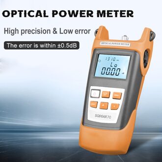 Draagbare Lcd-scherm Handheld Optische Power Meter 7 Testen W-Ave Lengte-70 ~ + 3dBm Fiber optische Tester Utility Tool