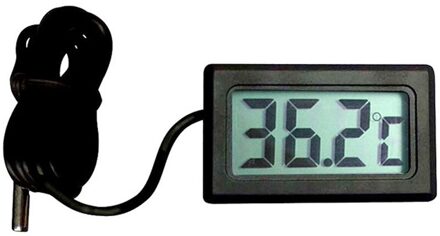 Draagbare Lcd-scherm Reptiel Voeden Elektrische Huishoudelijke Zwart Dierbenodigdheden Ingebouwde Probe Mini Digitale Thermometer