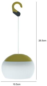 Draagbare Led Camping Lamp Batterij Aangedreven Outdoor Noodverlichting Met Haak Multifunctionele Drie Helderheid Sfeer Lantaarn wit