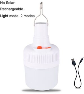 Draagbare Led Gloeilamp Zonne-energie Afstandsbediening Oplaadbare Noodverlichting Lamp Haak Nachtlampje Outdoor Camping Vissen nee solar
